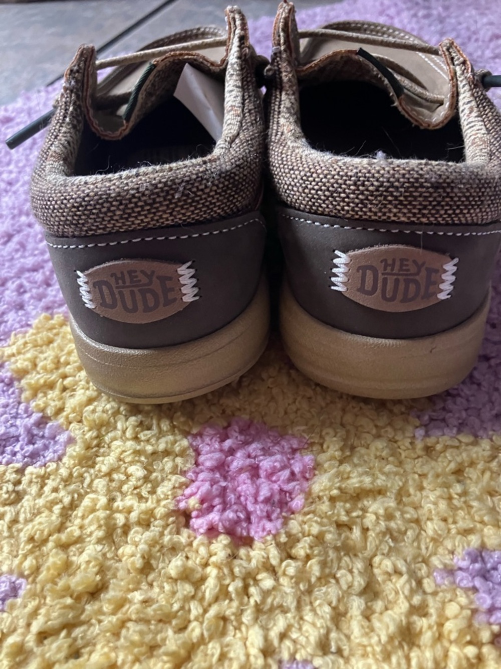 Hey Dude toddler Tan Brown Slip-On Sneakers